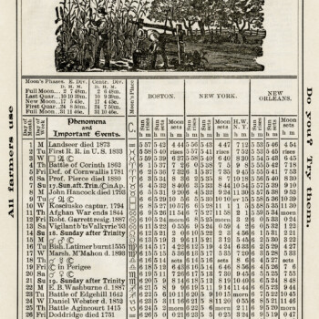 herrick's almanac, october 1906 events, free vintage printable, old book page, antique paper download