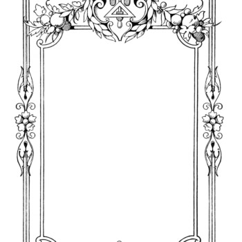 vintage frame clip art, swirly ornate illustration, black and white clipart, ornamental frame graphic, fancy frame digital image