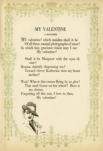 vintage poem, free poetry, harrison fisher, vintage valentine, antique valentine graphic