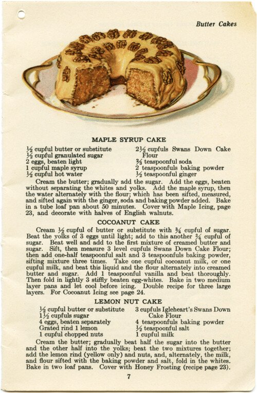 Maple Syrup Cake ~ Free Vintage Clip Art - The Old Design Shop