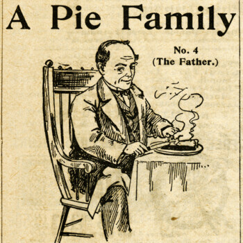 man eating pie free vintage atmores magazine advertisement clip art