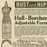 Free vintage dress form printable clip art magazine ad