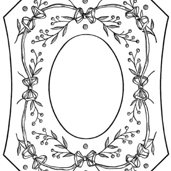vintage embroidery pattern, Victorian clip art frame, black and white graphics, printable photo frame, ornate vintage graphics, berries and bows design