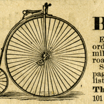 Free vintage clip art image columbia bicycle magazine advertisement
