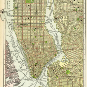 antique map image, free vintage ephemera, new york city map, old map to download