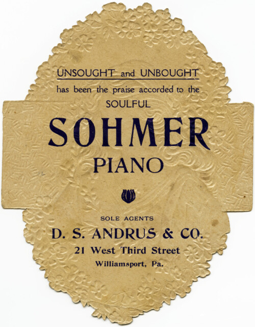 sohmer piano, Victorian trading card, vintage advertising card, Victorian lady clipart, vintage woman ephemera free, antique piano clip art
