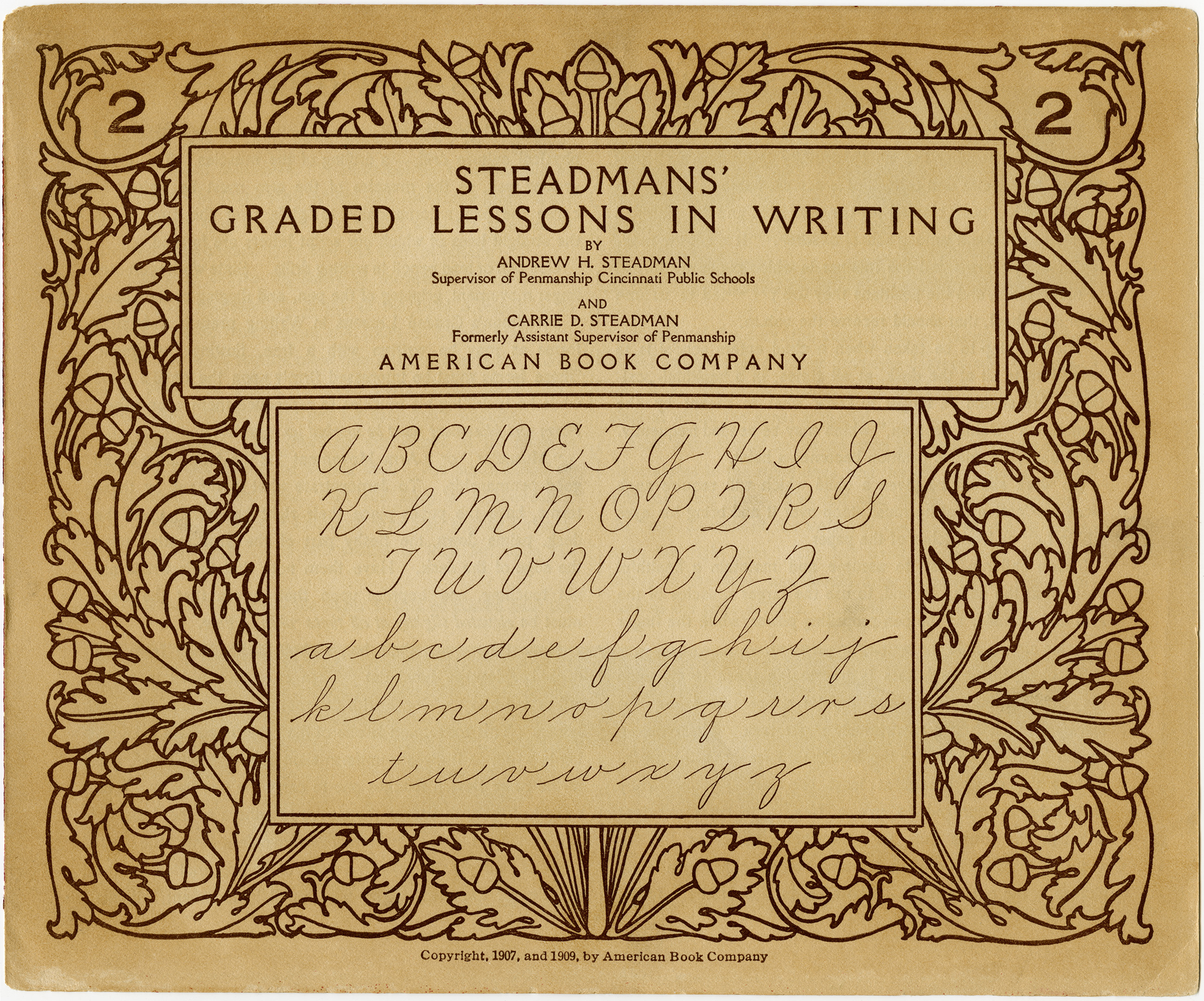 steadmans writing lessons booklet, old school printable