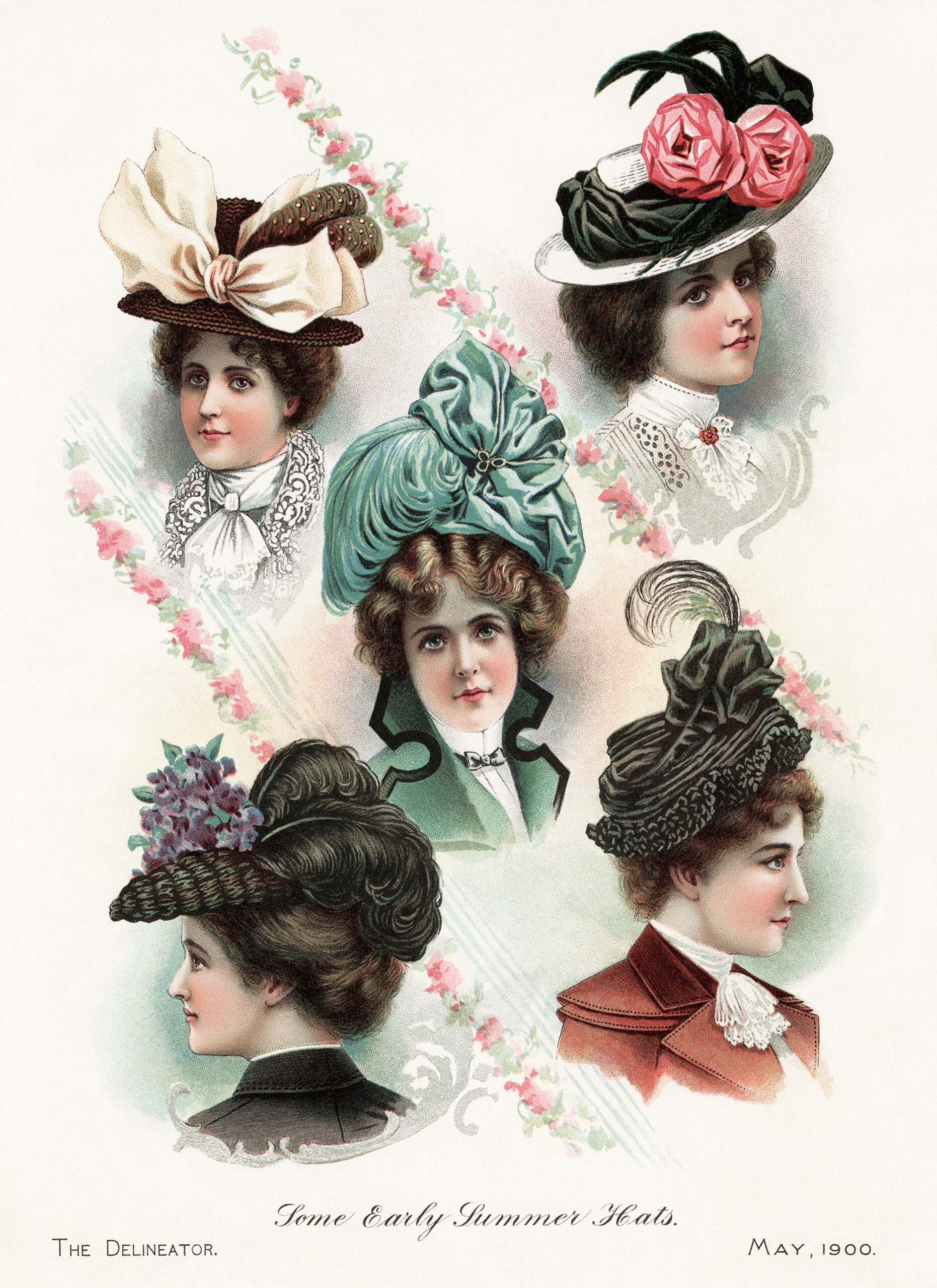 Victorian hat clip art free, elegant hat illustration, old fashioned ladies hat, vintage hat printable, antique hat for woman, beautiful antique hat for lady, millinery fashion 1900
