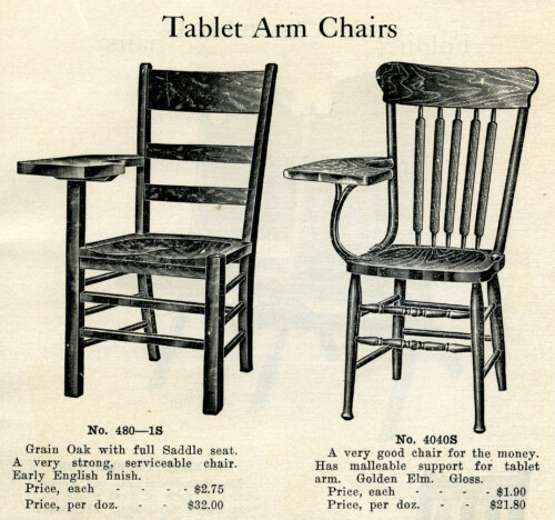 vintage school clipart, wooden tablet arm chair, black and white graphics free, digital stamp school, old fashioned chair illustration