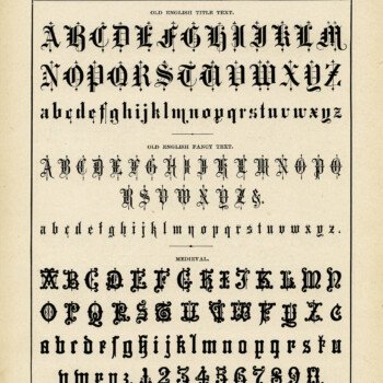 old English text, fancy alphabet antique, medieval alpha, aged book page digital, vintage school graphics free