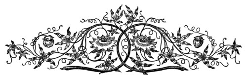 vintage swirl clip art, black and white clipart, ornamental design graphics, antique flourish illustration, fancy border digital stamp