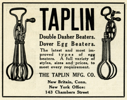 antique food mixer image, free black and white clip art, taplin egg beater illustration, old magazine ad, vintage kitchen clip art