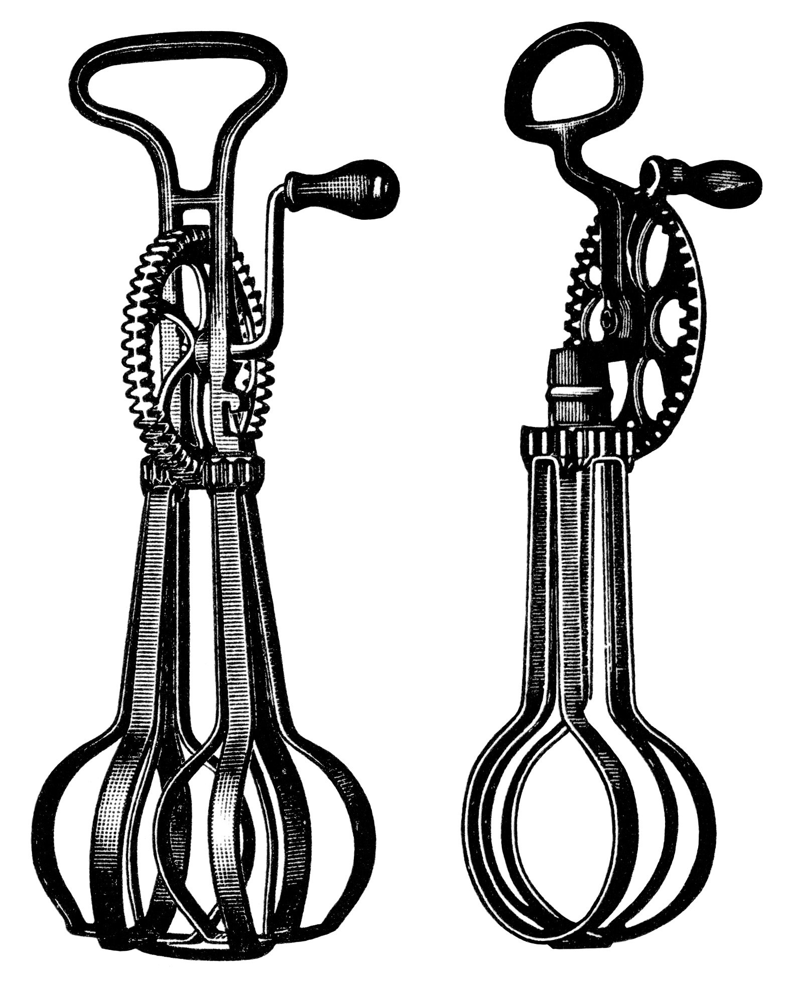 antique food mixer image, free black and white clip art, taplin egg beater illustration, old magazine ad, vintage kitchen clip art