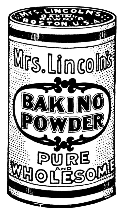 black and white clipart, vintage kitchen clip art, antique magazine ad, baking powder clip art, vintage food graphics