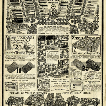 sears roebuck catalog, vintage Christmas clip art, vintage advertising graphic, Christmas printable, old catalogue page
