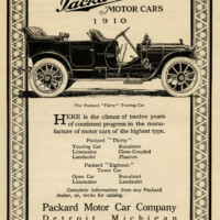 Packard motor car, vintage car clip art, antique vehicle illustration, old magazine advertisement, packard touring car 1910