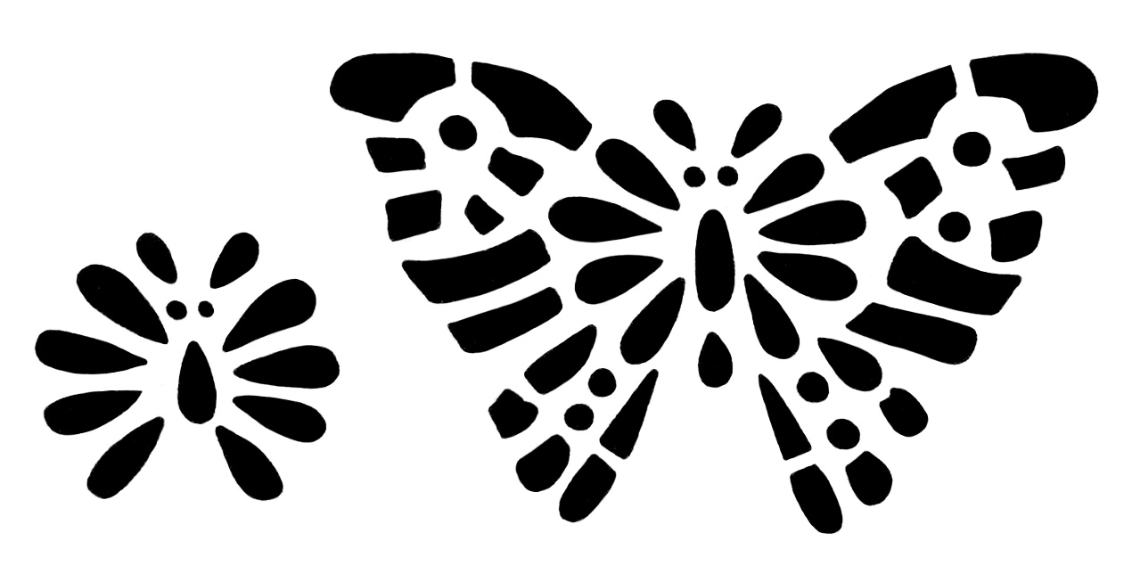 vintage butterfly clip art, black and white graphics, butterfly illustration, printable butterfly stencil