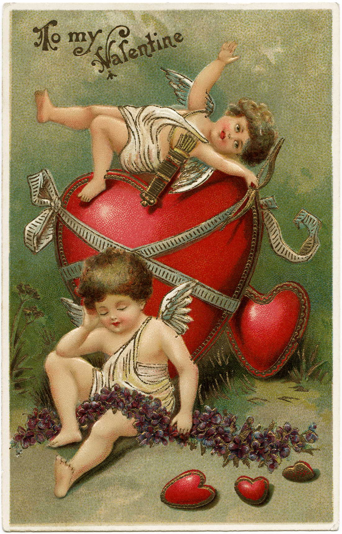 valentines cupid vintage