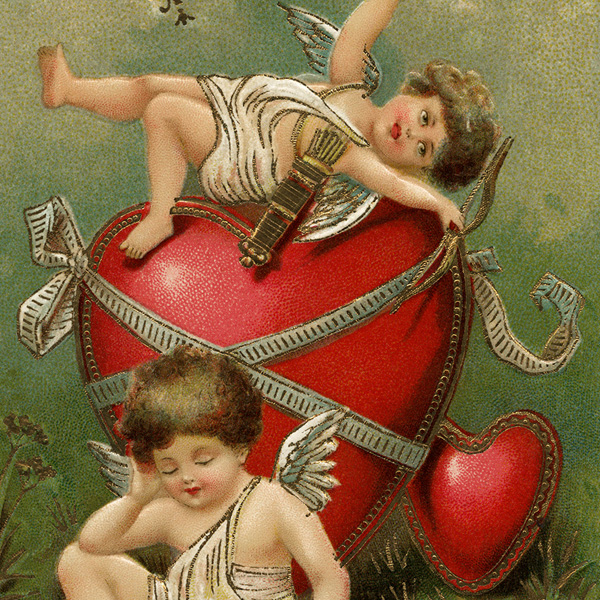 Cherubs and Valentine Hearts - The Old Design Shop