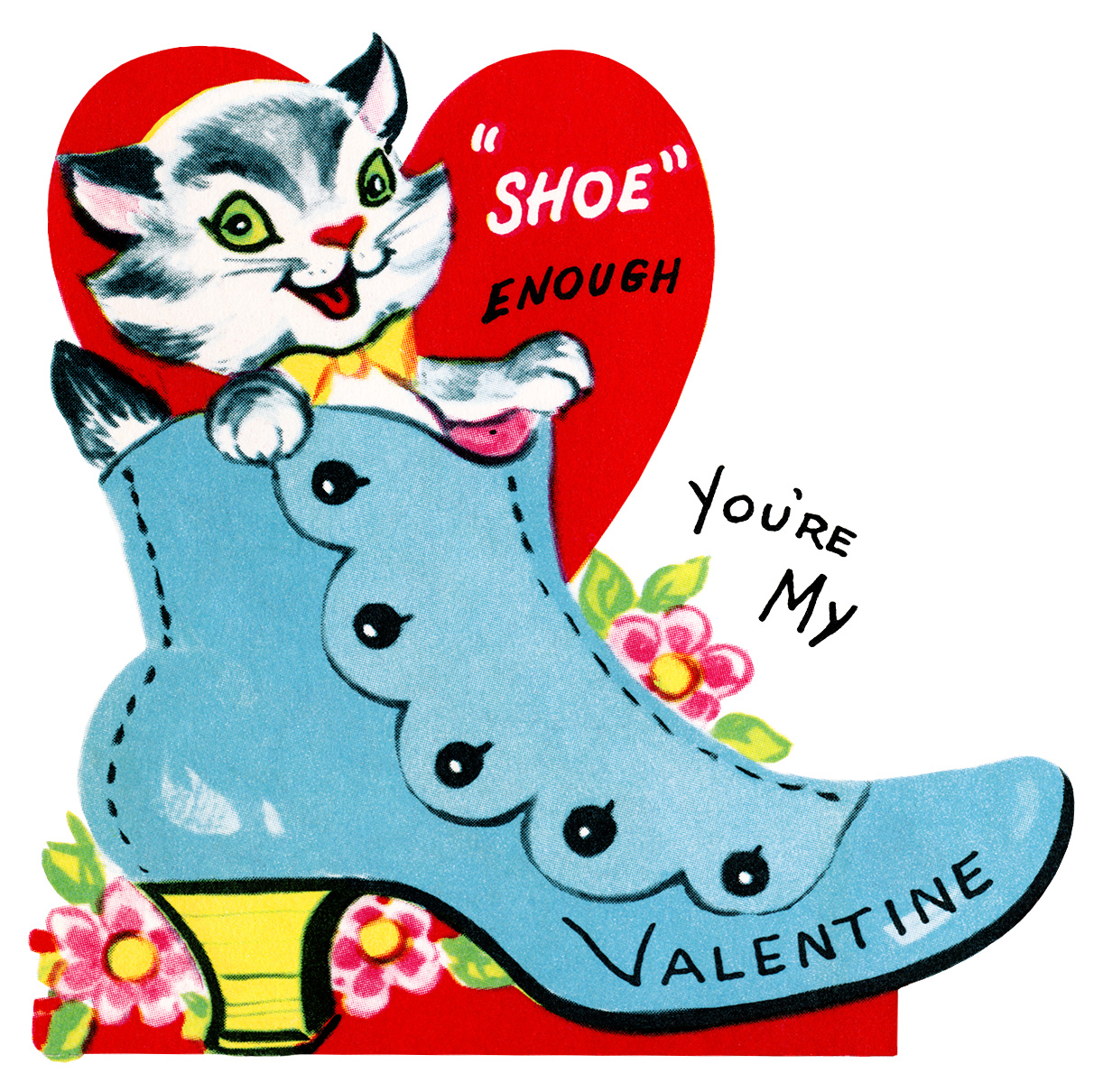 kitten valentine clip art