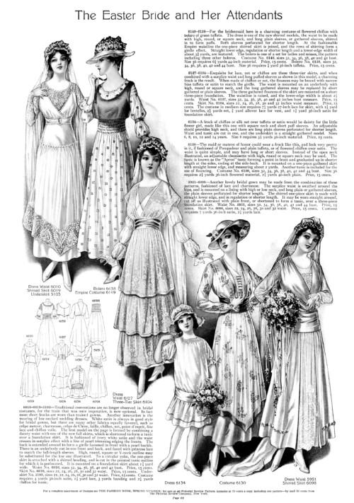 vintage wedding clip art, Edwardian bride illustration, antique bridesmaid dress, vintage flowergirl clipart, bridal fashion graphics 1915