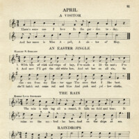 April songs for kindergarten free printable sheet music
