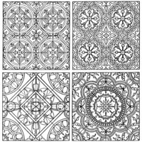 black and white clip art, ornamental design, tiled pattern, free digital pattern, ornamental graphic, franz meyer