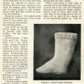 vintage knitting pattern, childs stocking, vintage knit sock, antique magazine clip, printable knitting graphics