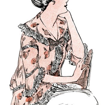 1914 ladies clothing, antique womens clothes, vintage fashion illustration, vintage lady clip art, vintage tea jacket