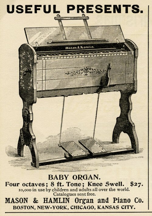 vintage magazine ads, huylers chocolate, vintage advertising clip art, gorham manufacturing co, antique Christmas ad, mason hamlin organ piano co