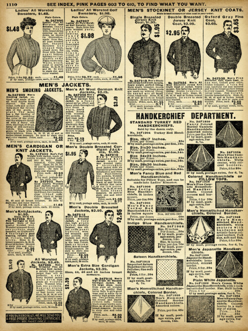 vintage fashion clip art, old catalog page, junk journal printable, antique clothing illustrated, vintage sweater
