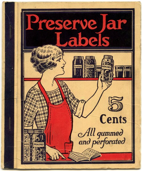 vintage canning, preserve label cover, jar label graphics, junk journal printable, kitchen ephemera