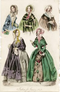 Belle Assemblee, vintage fashion, antique ladies clothing, junk journal printable