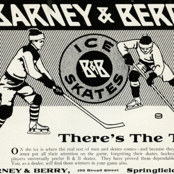 Free Printable Vintage Clip Art Ice Skates Advertisement