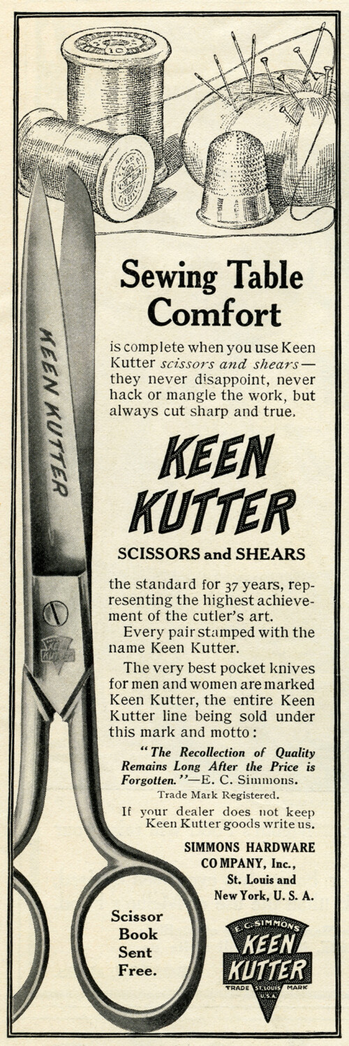 Free Vintage Clip Art Scissors Magazine Advertisement