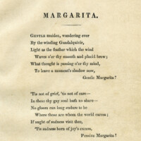Free Printable Antique Poem Margarita Aged Grunge Page