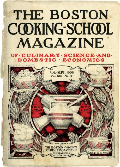 magazine cover, aged paper, junk journal printable, vintage kitchen, old book page