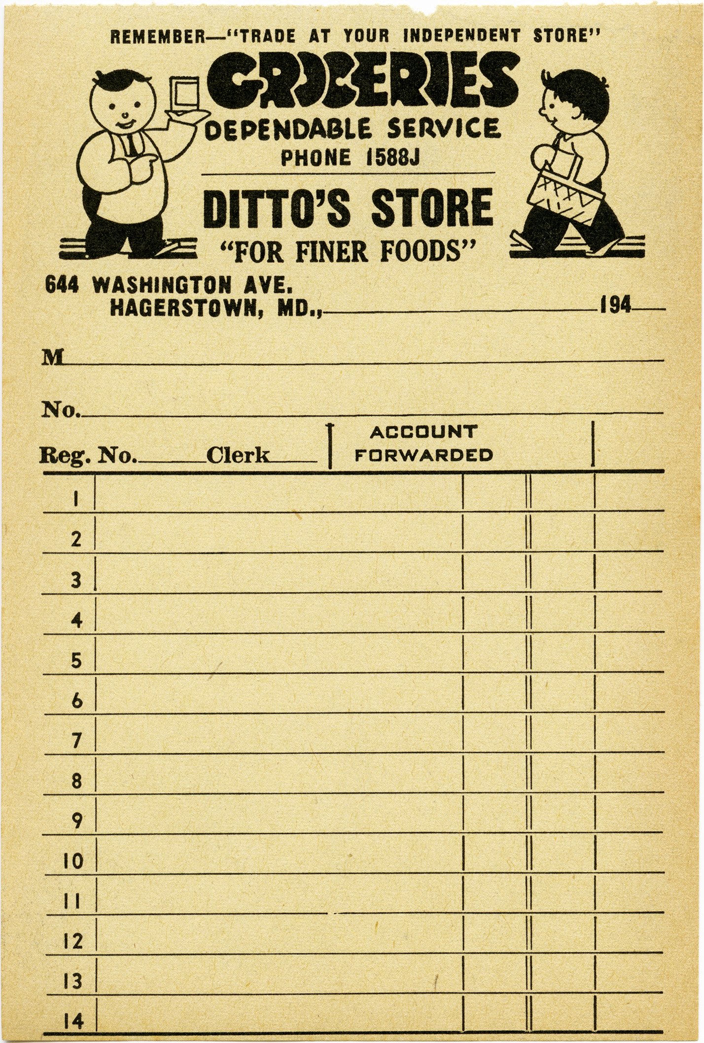 free printable vintage grocery store receipt