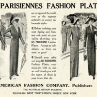 free vintage clip art Paris fashion plates advertisement