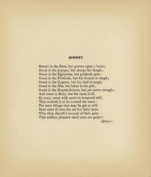 free vintage printable poem sonnet by spenser