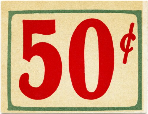 free printable vintage grocery store price tag