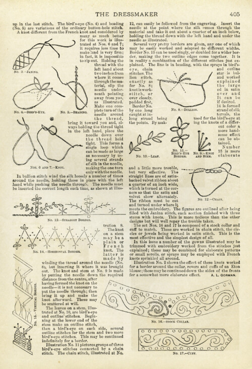 free vintage embroidery printable book page