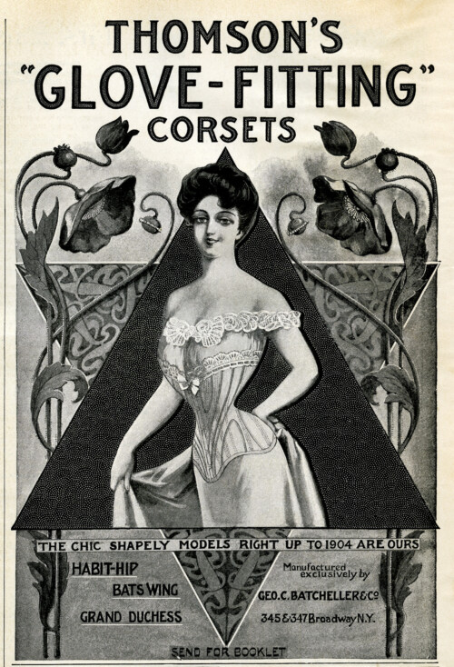 Free vintage Victorian corset magazine advertisement