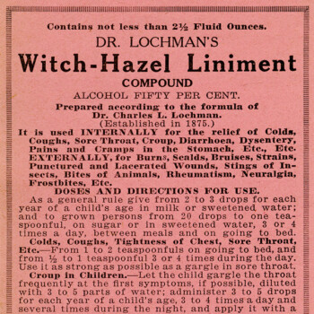 Witch Hazel Liniment Free Vintage Clip Art