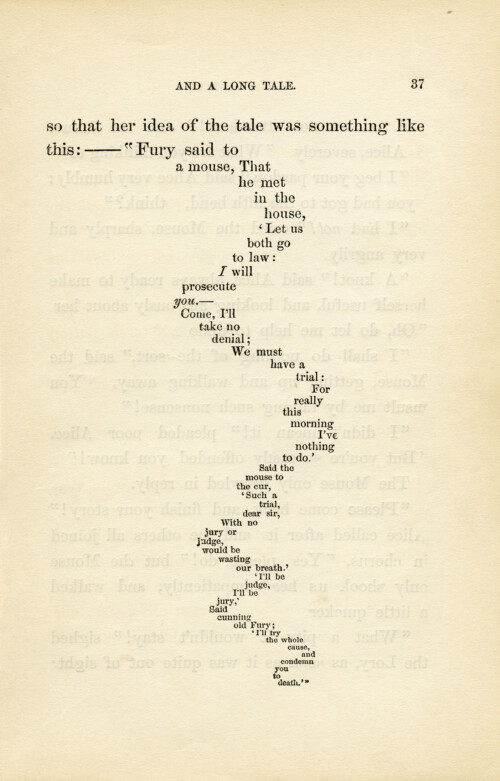 Alice in Wonderland book page