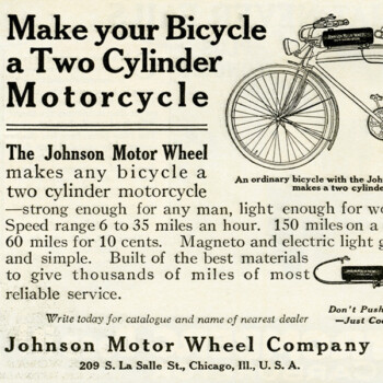 free vintage printable magazine ad bicycle motorcycle