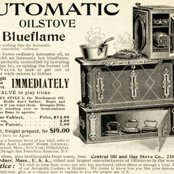 Free vintage clip art cooking stove magazine advertisement