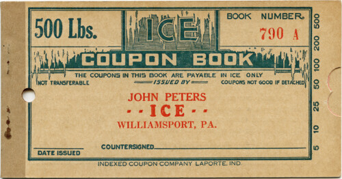 free vintage ice coupon book digital ephemera