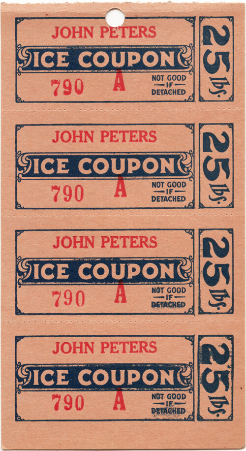 free vintage ice coupons digital ephemera