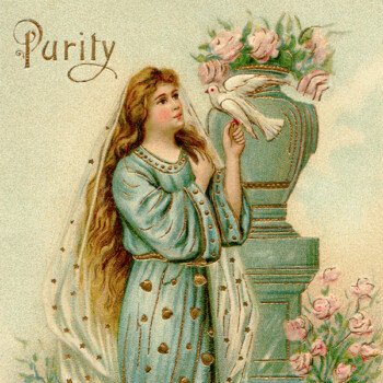 Vintage Lady Purity Illustration